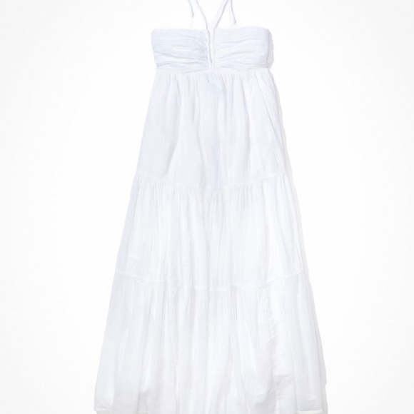 AE Ruched Halter Midi Dress - Picture 3 of 7